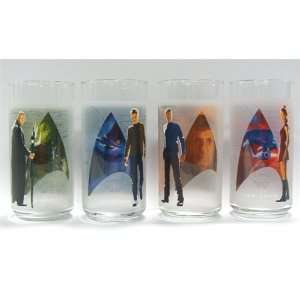 Set of 4 Collectible Star Trek Spock, Uhura, Nero & Kirk 12oz 