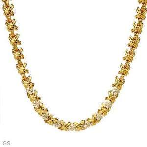 Tiffany Co.s Tiffany Co. 1.75.Ctw Diamonds 18K Gold Necklace TIFFANY 