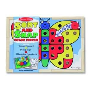  Melissa & Doug Sort & Snap Color Match Toys & Games