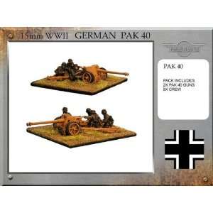    Forged in Battle (15mm WWII) German Pak 40 Guns Toys & Games