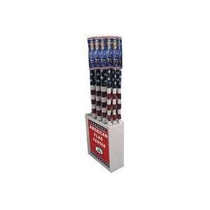 Best Quality Usa Flag With Wood Pole Display / Size 5 Foot/12 Piece By 