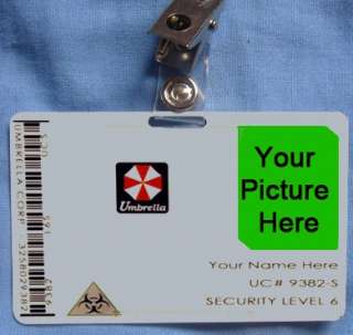Resident Evil Umbrella Corp Corporation ID Card Cosplay  