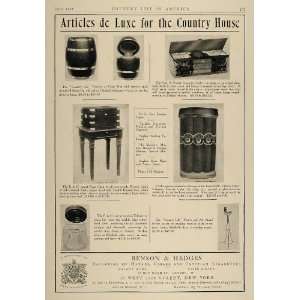  1906 Ad Benson & Hedges Cigar Chest Cigarette Coffer 