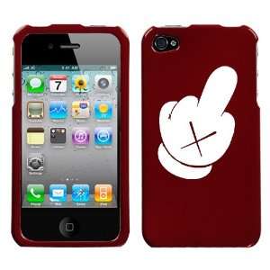 apple iphone 4 and iphone 4S white kaws disney mickey mouse glove 