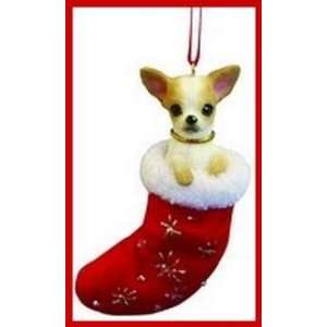  Chihuahua Christmas Ornament Tan: Home & Kitchen