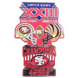  Super Bowl XXIII Oversized Commemorative Pin Sports 
