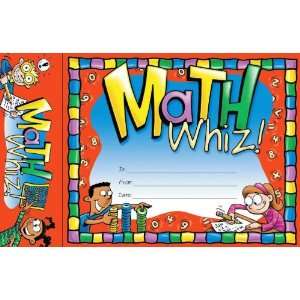  Edupress Math Whiz Bookmark Awards 30pk