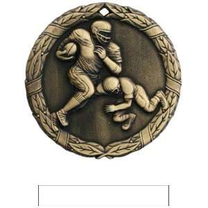  Hasty Awards Custom Football Medals M 300F GOLD MEDAL 
