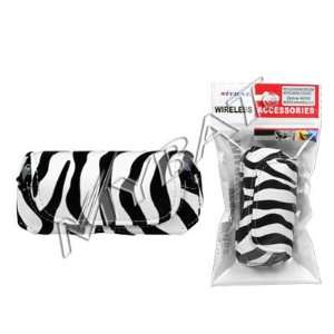 Carri Case Stylish Zebra Pouch Horizontal with Magnetic Closing Flap 