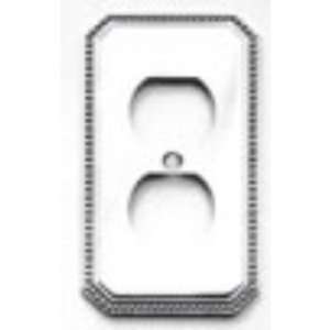 Omnia General Hardware Receptacle 8004 R Omnia Beaded Switchplate 