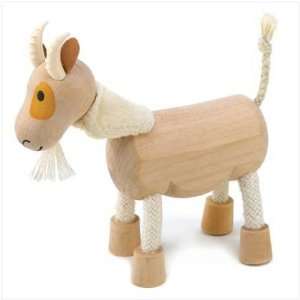   Lot Of 5 Anamalz Wooden Goat Posable Figure Childs Toy: Home & Kitchen