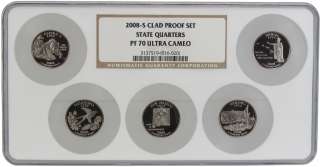   Complete 100 pc US State Quarters Proof Set Certified NGC PF70 UCAM