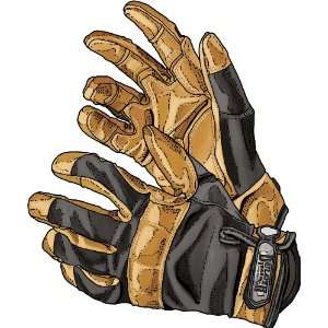  Mens Work Gloves   Mens Leather Work Gloves   Black M 