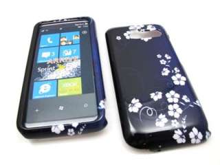 MIDNIGHT FLOWER PHONE COVER HARD CASE HTC ARRIVE 7 PRO  