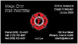 500 BUSINESS CARDS FOR IAFF FIREFIGHTERS/ UNION PRINTED  