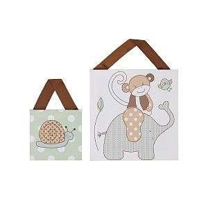    Living Textiles Baby 2 Pc Canvas Art Set   Baboo: Everything Else