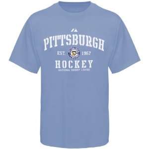  Majestic Pittsburgh Penguins Light Blue Ice Classic T 