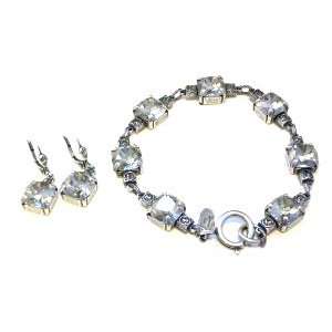  Catherine Popesco Sterling Silver Plated Set of Bracelet 