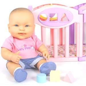   Playpen with Lots to Love Baby Doll   14 Inches Toys & Games