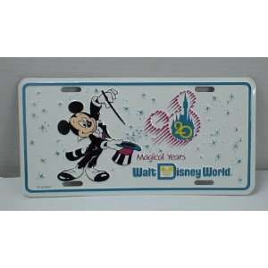   World Mickey Mouse 20 Magical Years License Plate 