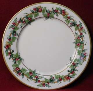 ROYAL GALLERY china THE HOLLY & THE IVY pattern DINNER PLATE  