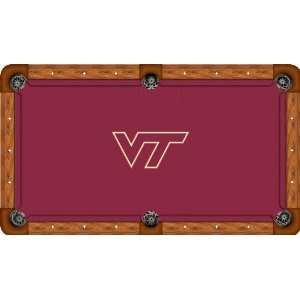  Virginia Tech Pool Table Felt   Professional 7ft   VT Logo 