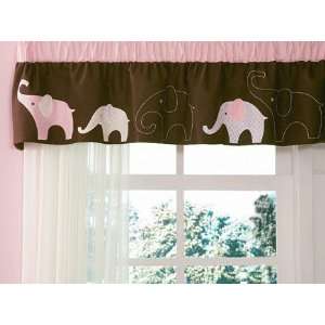  Carters Pink Elephant Nursery Window Valance: Baby