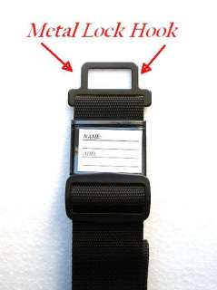 New Black Luggage Strap Belt with 3 Digits Lock Travel  