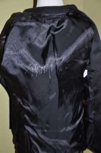   Ludlow Double Breasted Peak Lapel Tuxedo Jacket Double Vent 40 R Black