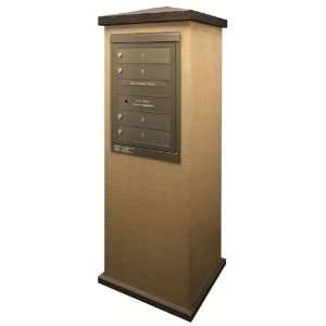 Suburban Centralized Delivery System for Single Column Mailbox Cabinet 