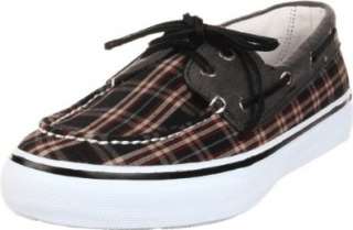  Mens Sperry Bahama 0224436 Black Plaid Boat Shoe Shoes