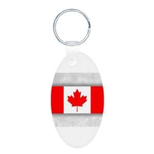    Aluminum Oval Keychain Canadian Canada Flag HD: Everything Else