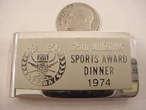 1974 Phx Press Box Assn (PPBA) Sports Award MONEY CLIP (OVERPRICED 
