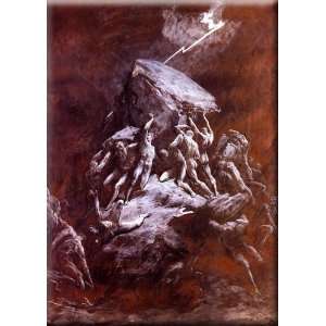   the Titans 21x30 Streched Canvas Art by Dore, Gustave