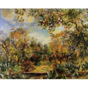  Oil Painting: Beaulieu Landscape: Pierre Auguste Renoir 