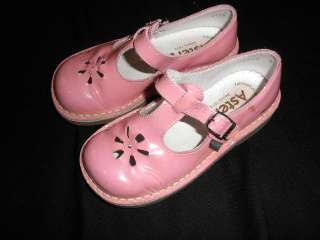 ASTER T Strap PINK patent Leather Mary Janes shoes girls size 26 US 9 