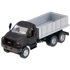   : HO Scale 2003 GMC Closed Stake Bed Truck Black/Silver: Toys & Games
