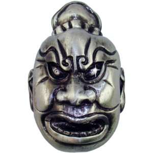   Noh Mask Handmade Jeweled Metal & Enamel Trinket Box Toys & Games