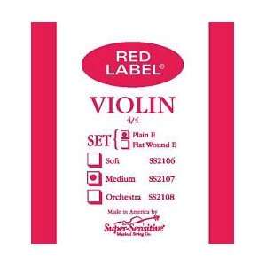 Super Sensitive Red Label Violin E String 1/2 Musical 