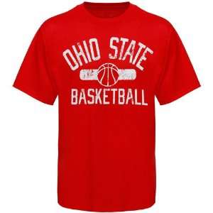 Ohio State Buckeyes Varsity Basketball T Shirt   Scarlet  