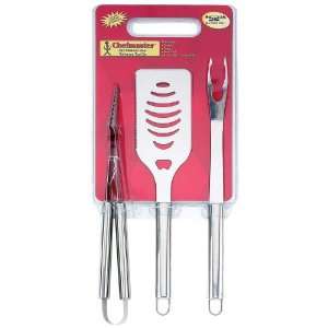    Clam Pack By Chefmaster&trade 4pc Stainless Steel Barbeque Tool Set