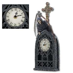  The Death Clock   Collectible Gothic Reaper Skeleton 