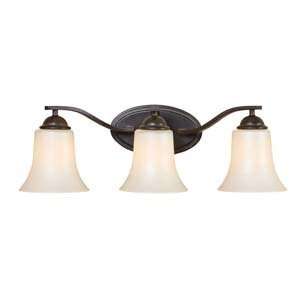  Golden Lighting 8989 BA3 PC Treille Peppercorn 3 Light 