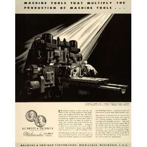  1942 Ad Kearney & Trecker Milwaukee Machine Tools Milling 