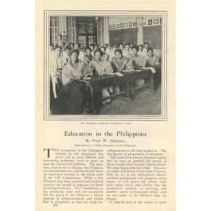 1902 Education in Philippines Paco Students Teachers 