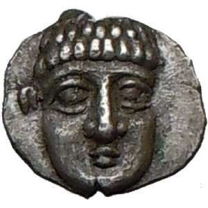   Rare Ancient Silver Greek Coin Barleycorn Dolphin 