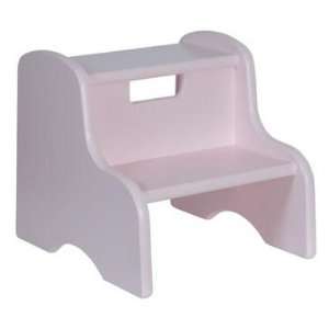 Childs Classic Wooden Step Stool in Soft Pink: Baby