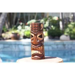  Lucky Tiki Totem 6   Hand Carved: Home & Kitchen