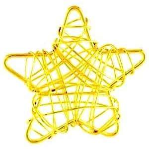 Gold Plated Pentagram Wire Pentacle Pendant Charm Wicca Wiccan Pagan 