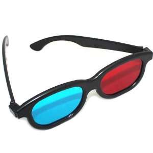  Plastic Frame Red and Blue/Cyan 3D Glasses: Electronics